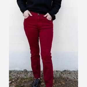 Women's Red Jeans